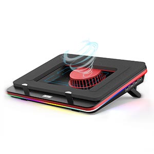 GT500 Notebook Cooler Cooling Stand for 13-17.3 inch Gaming Laptops RGB  Backlit USB Hub | IETS